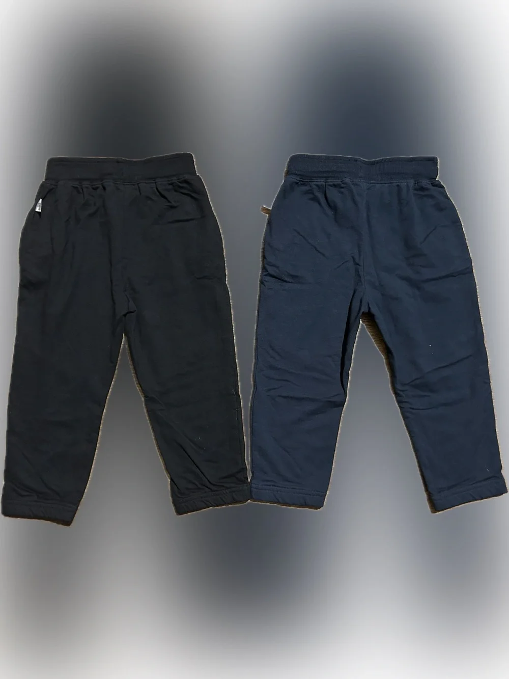 2 Pair Boy’s Sweatpants - Navy Blue & Black - Size 3-4 Years